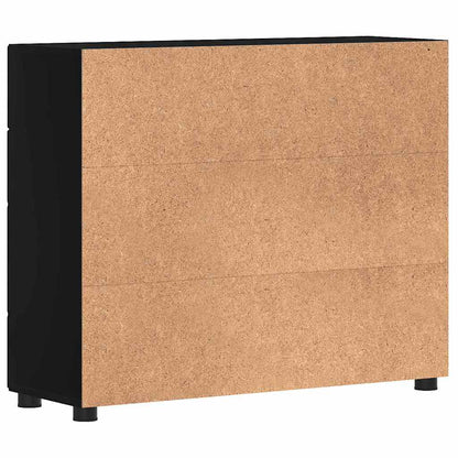 Sideboard mit Tür Schwarz 88.5 x 30.5 x 73 cm Holzwerkstoff