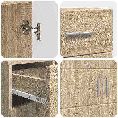 Sideboard Sonoma Eiche 88.5 x 30.5 x 73 cm Holzwerkstoff
