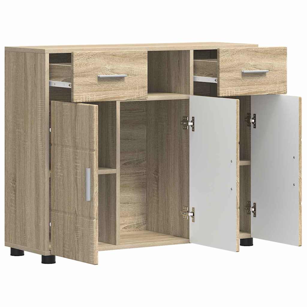 Sideboard Sonoma Eiche 88.5 x 30.5 x 73 cm Holzwerkstoff
