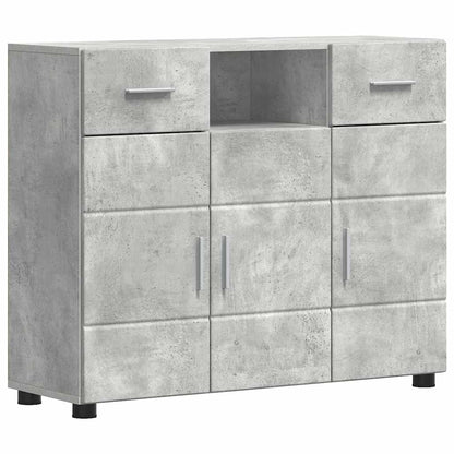 Sideboard mit Tür Betongrau 88.5 x 30.5 x 73 cm Holzwerkstoff