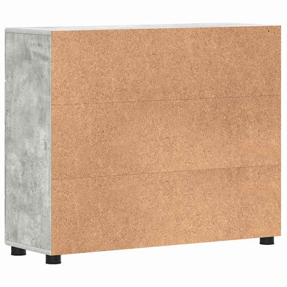 Sideboard mit Tür Betongrau 88.5 x 30.5 x 73 cm Holzwerkstoff