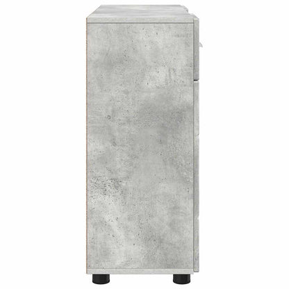 Sideboard mit Tür Betongrau 88.5 x 30.5 x 73 cm Holzwerkstoff