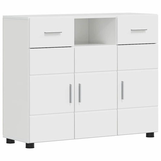 Sideboard Hochglanz-Weiß 88.5 x 30.5 x 73 cm Holzwerkstoff