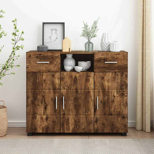 Sideboard Räuchereiche 88.5 x 30.5 x 73 cm Holzwerkstoff