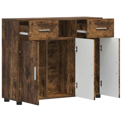 Sideboard Räuchereiche 88.5 x 30.5 x 73 cm Holzwerkstoff
