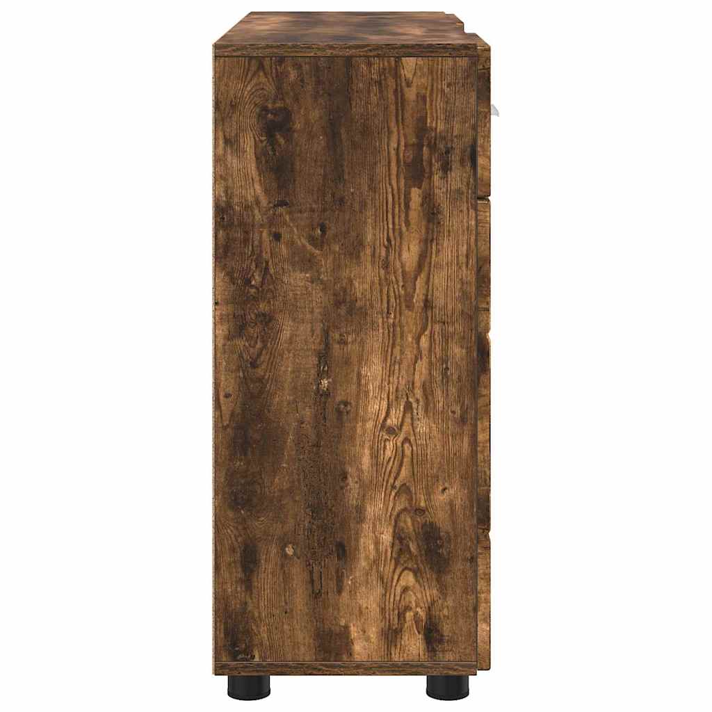 Sideboard Räuchereiche 88.5 x 30.5 x 73 cm Holzwerkstoff