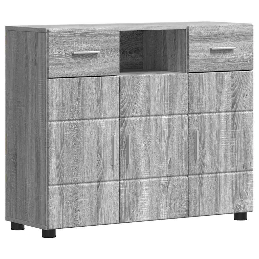 Sideboard mit Tür Grau Sonoma 88.5 x 30.5 x 73 cm Holzwerkstoff