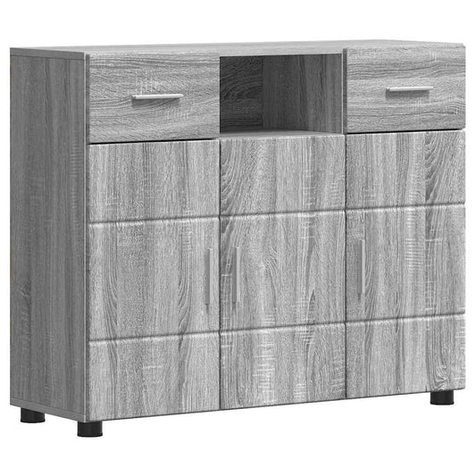 Sideboard mit Tür Grau Sonoma 88.5 x 30.5 x 73 cm Holzwerkstoff