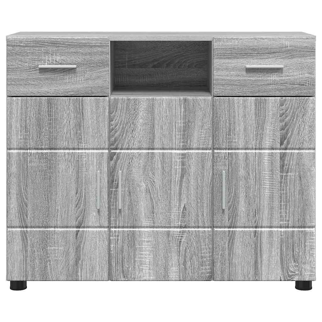Sideboard mit Tür Grau Sonoma 88.5 x 30.5 x 73 cm Holzwerkstoff