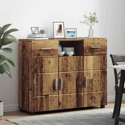Sideboard mit Tür Altholz 88.5 x 30.5 x 73 cm Holzwerkstoff