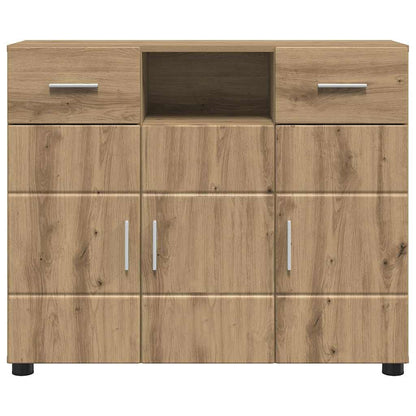 Sideboard Eiche handwerklich 88.5 x 30.5 x 73 cm Holzwerkstoff