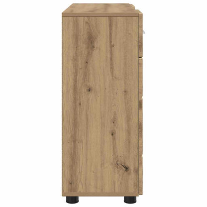 Sideboard Eiche handwerklich 88.5 x 30.5 x 73 cm Holzwerkstoff
