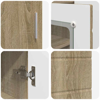 Sideboard mit Tür Sonoma-Eiche 55.5 x 29 x 100 cm Holzwerkstoff
