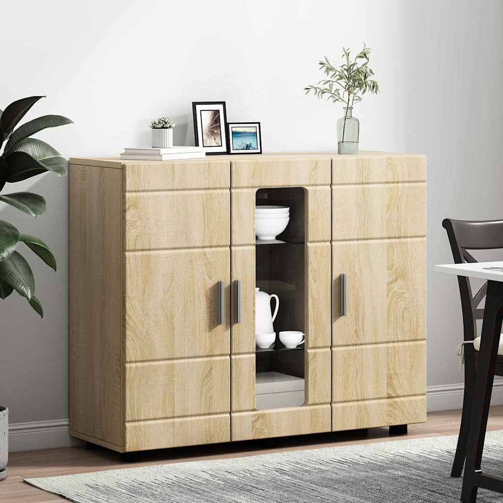 Sideboard mit Tür Sonoma-Eiche 55.5 x 29 x 100 cm Holzwerkstoff