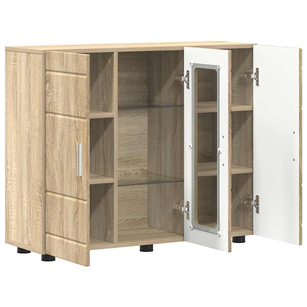 Sideboard mit Tür Sonoma-Eiche 55.5 x 29 x 100 cm Holzwerkstoff