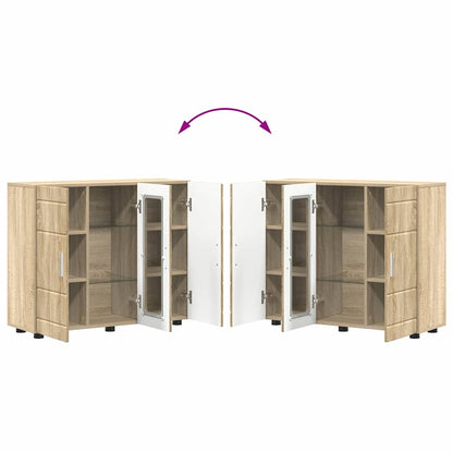 Sideboard mit Tür Sonoma-Eiche 55.5 x 29 x 100 cm Holzwerkstoff