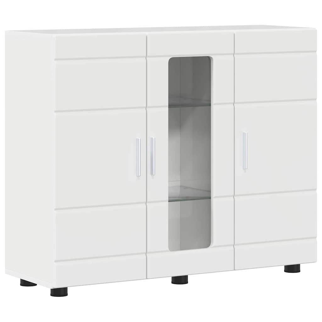 Sideboard Hochglanz-Weiß 55.5 x 29 x 100 cm Holzwerkstoff