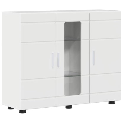 Sideboard Hochglanz-Weiß 55.5 x 29 x 100 cm Holzwerkstoff