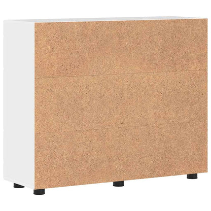 Sideboard Hochglanz-Weiß 55.5 x 29 x 100 cm Holzwerkstoff