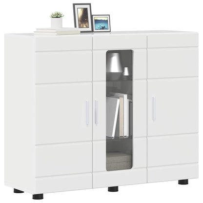 Sideboard Hochglanz-Weiß 55.5 x 29 x 100 cm Holzwerkstoff