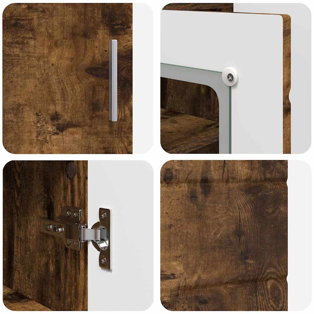 Sideboard mit Tür Räuchereiche 55.5 x 29 x 100 cm Holzwerkstoff