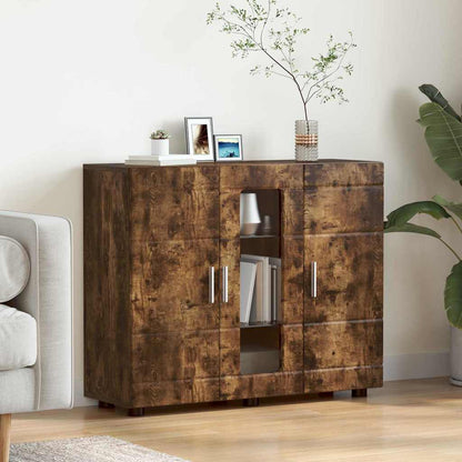 Sideboard mit Tür Räuchereiche 55.5 x 29 x 100 cm Holzwerkstoff