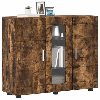 Sideboard mit Tür Räuchereiche 55.5 x 29 x 100 cm Holzwerkstoff
