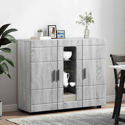 Sideboard mit Tür Grau Sonoma 55.5 x 29 x 100 cm Holzwerkstoff