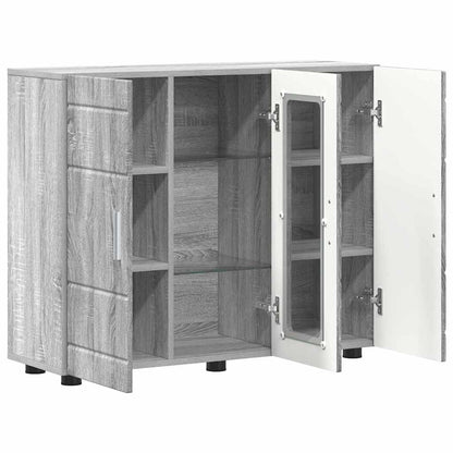 Sideboard mit Tür Grau Sonoma 55.5 x 29 x 100 cm Holzwerkstoff