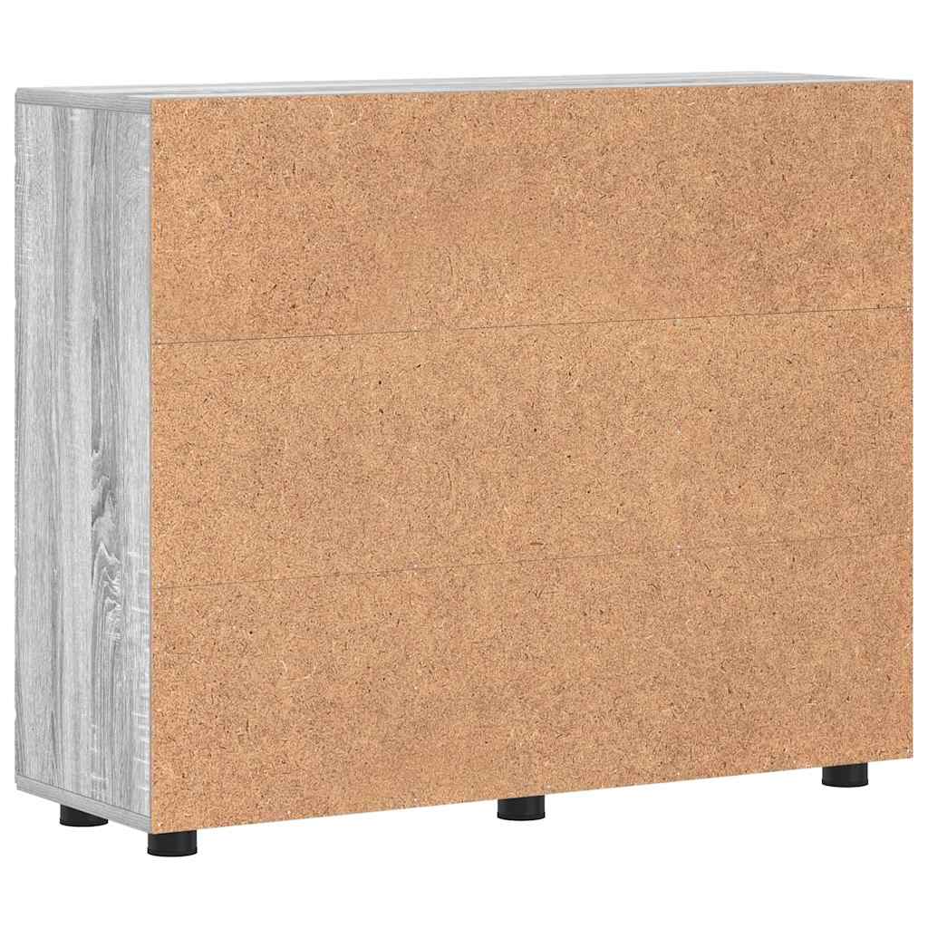 Sideboard mit Tür Grau Sonoma 55.5 x 29 x 100 cm Holzwerkstoff