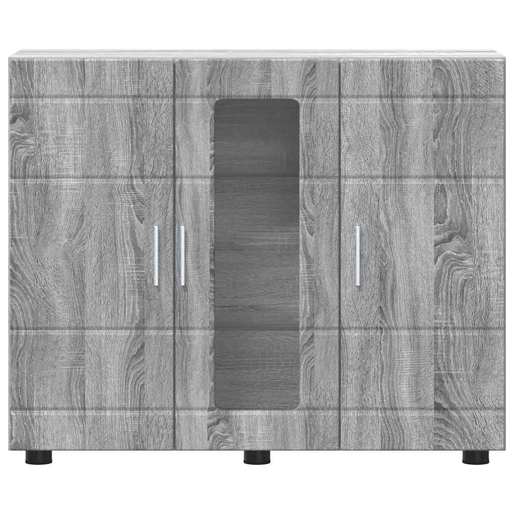 Sideboard mit Tür Grau Sonoma 55.5 x 29 x 100 cm Holzwerkstoff