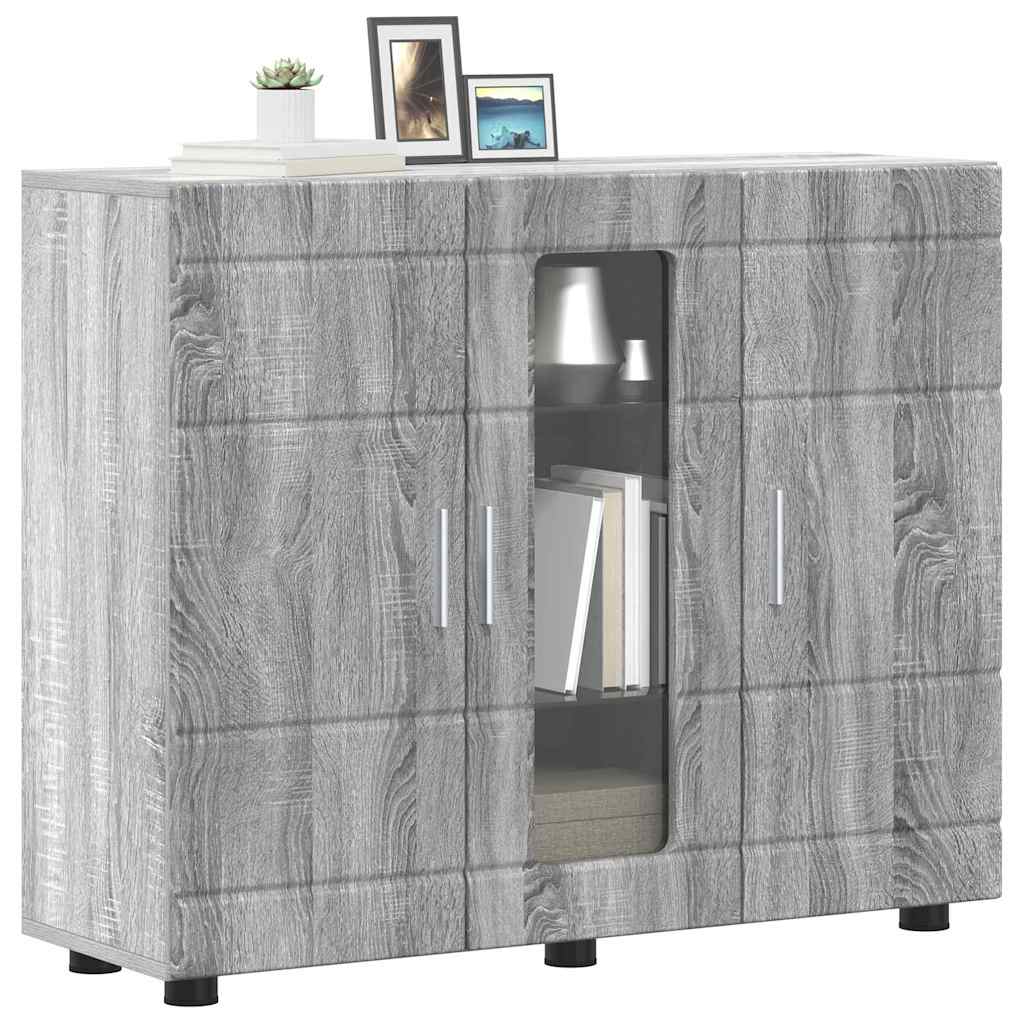 Sideboard mit Tür Grau Sonoma 55.5 x 29 x 100 cm Holzwerkstoff