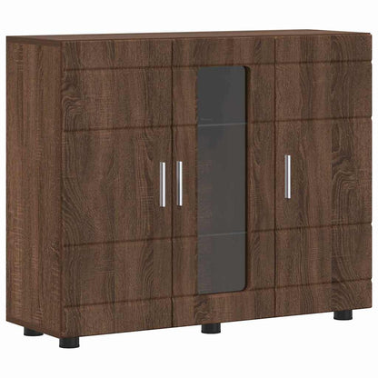 Sideboard Braun Eichen-Optik 55.5 x 29 x 100 cm Holzwerkstoff
