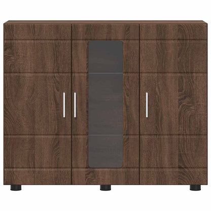 Sideboard Braun Eichen-Optik 55.5 x 29 x 100 cm Holzwerkstoff