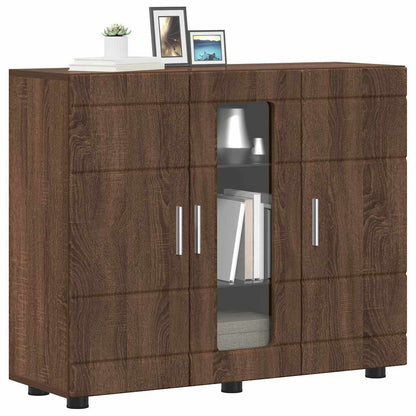 Sideboard Braun Eichen-Optik 55.5 x 29 x 100 cm Holzwerkstoff