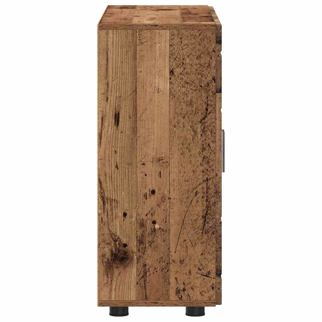 Sideboard mit Regal Altholz 55.5 x 29 x 100 cm Holzwerkstoff