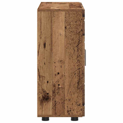 Sideboard mit Regal Altholz 55.5 x 29 x 100 cm Holzwerkstoff