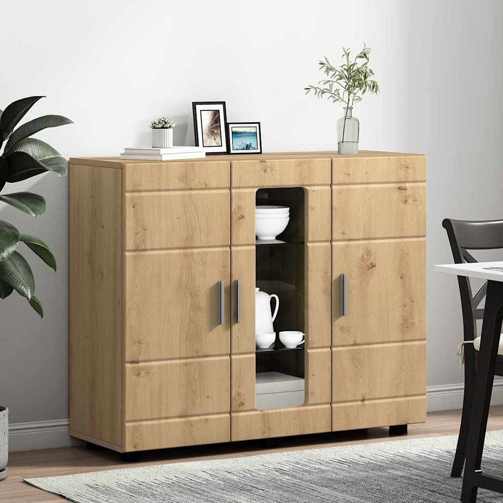 Sideboard Artisan-Eiche 55.5 x 29 x 100 cm Holzwerkstoff