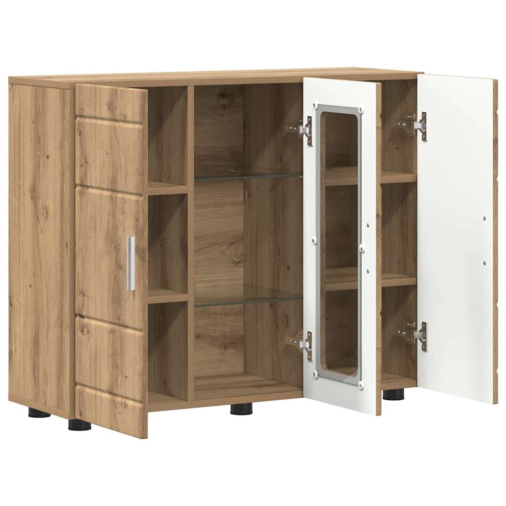 Sideboard Artisan-Eiche 55.5 x 29 x 100 cm Holzwerkstoff