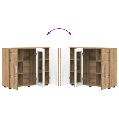 Sideboard Artisan-Eiche 55.5 x 29 x 100 cm Holzwerkstoff