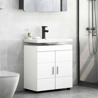 Badezimmer Waschbecken Schrank TULUM Weiß 60 x 34 x 63 cm