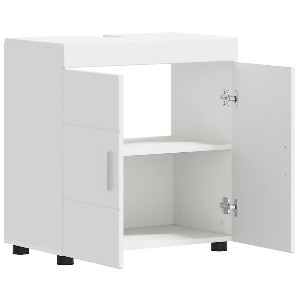 Badezimmer Waschbecken Schrank TULUM Weiß 60 x 34 x 63 cm