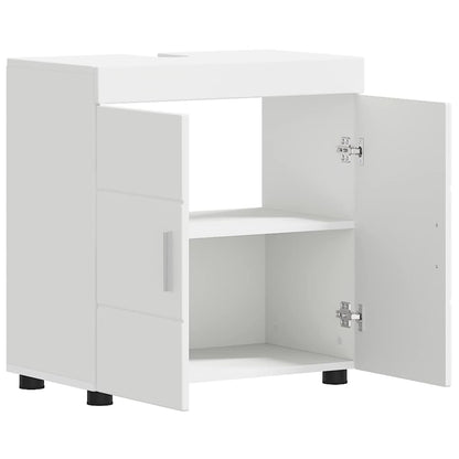 Badezimmer Waschbecken Schrank TULUM Weiß 60 x 34 x 63 cm