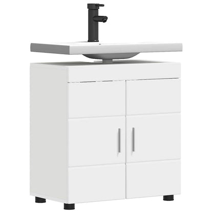 Badezimmer Waschbecken Schrank TULUM Weiß 60 x 34 x 63 cm