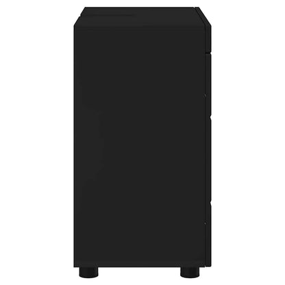 Badezimmer Waschbecken Schrank TULUM Schwarz 60 x 34 x 63 cm