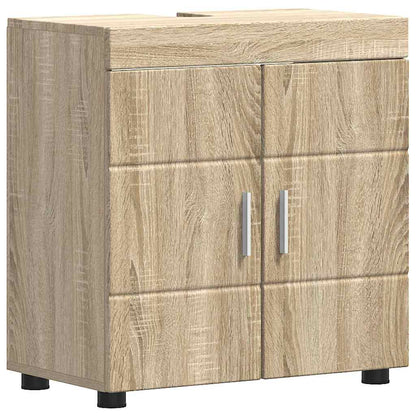 Badezimmer Waschbecken Schrank mit Speicher TULUM Sonoma-Eiche