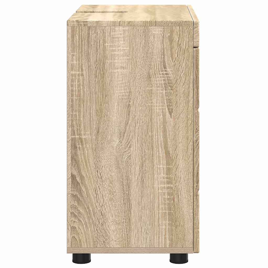 Badezimmer Waschbecken Schrank mit Speicher TULUM Sonoma-Eiche