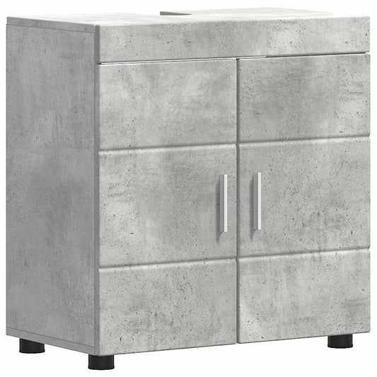 Badezimmer Waschbecken Schrank TULUM Betongrau 60 x 34 x 63 cm