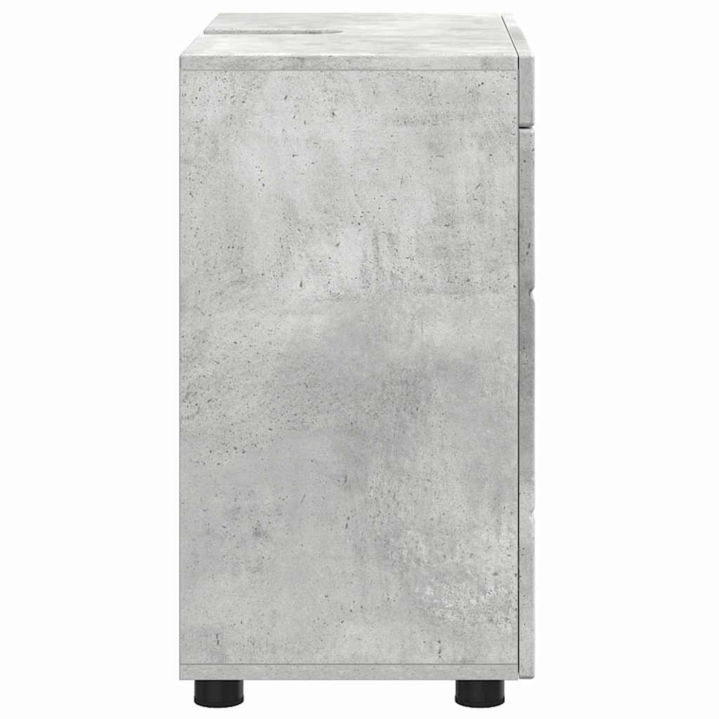 Badezimmer Waschbecken Schrank TULUM Betongrau 60 x 34 x 63 cm