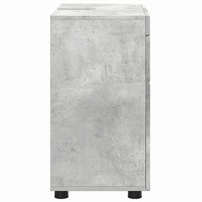 Badezimmer Waschbecken Schrank TULUM Betongrau 60 x 34 x 63 cm